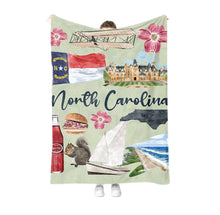 Load image into Gallery viewer, North Carolina Throw Blanket
