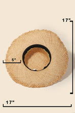 Load image into Gallery viewer, Natural Raffia Weave Sun Hat
