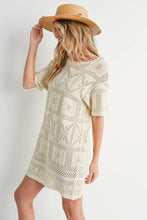 Load image into Gallery viewer, AZTEC KNIT SHIFT DRESS
