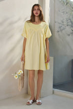 Load image into Gallery viewer, Poplin &amp; Knit Jersey Babydoll Mini Dress
