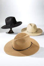Load image into Gallery viewer, Braided Double Band Panama Hat

