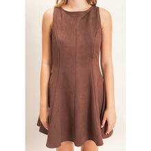 Load image into Gallery viewer, Sleeveless Suede Mini Dress
