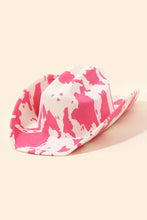 Load image into Gallery viewer, Cow Print Cowboy Hat
