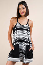 Load image into Gallery viewer, Striped Mini Dress W/ Shorts
