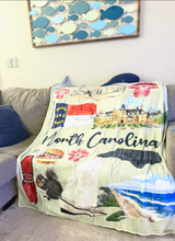 Load image into Gallery viewer, North Carolina Throw Blanket
