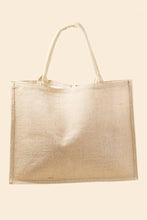 Load image into Gallery viewer, American Flag Burlap Tote Bag
