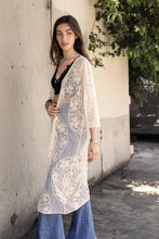 Load image into Gallery viewer, Cotton Lace Longline Kimono
