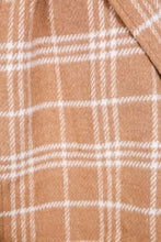 Load image into Gallery viewer, Plaid Print Open Front Cozy Coat

