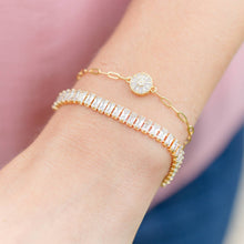 Load image into Gallery viewer, Baguette Pulley Bracelet
