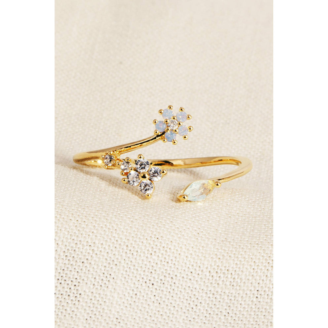 Floral Open Ring