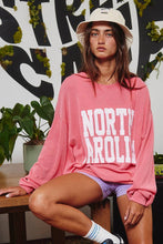 Load image into Gallery viewer, NORTH CAROLINA Oversized Graphic Sweatshirt
