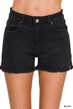 Load image into Gallery viewer, ACID WASHED FRAYED CUTOFF HEM SHORTS
