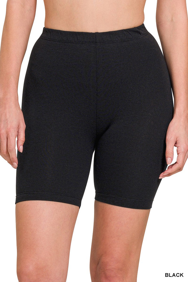 PREMIUM COTTON BIKER SHORTS