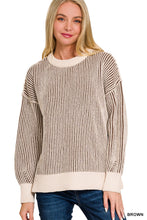Load image into Gallery viewer, Two Tone Crewneck Sweater

