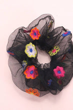 Load image into Gallery viewer, FLOWER EMBROIDERY SCRUNCHIES
