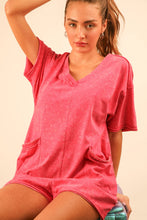 Load image into Gallery viewer, Mineral Washed Oversized Romper
