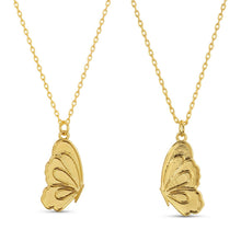 Load image into Gallery viewer, BFF Pair Of Butterfly Halves Friendship Necklaces

