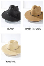 Load image into Gallery viewer, Braided Double Band Panama Hat
