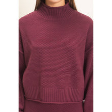 Load image into Gallery viewer, High Neck Long Sleeve Top and Maxi Skirt Set
