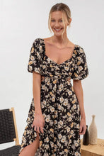 Load image into Gallery viewer, FLORAL CUT OUT MIDI DRESS
