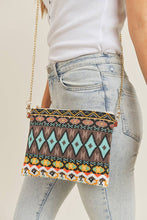 Load image into Gallery viewer, Aztec Crossbody &amp; Wristlet Bag
