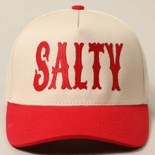 Load image into Gallery viewer, SALTY Lettering Embroidery Two-Tone Trucker Hat
