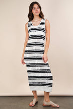 Load image into Gallery viewer, Stripe Sweater Midi Dress
