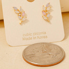Load image into Gallery viewer, Fern Stud Earrings
