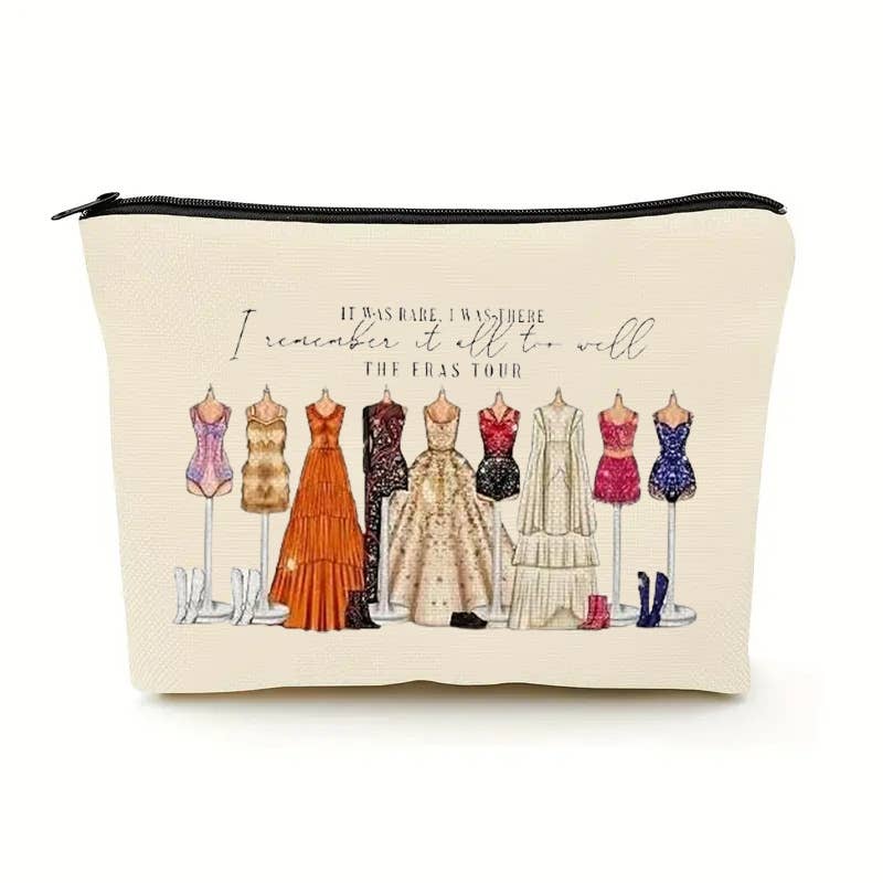 Taylor Swift Graphic print Linen Cosmetic Bag for Women