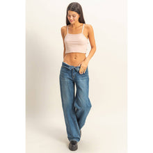 Load image into Gallery viewer, Ribbed Lace Crop Top
