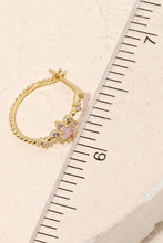 Load image into Gallery viewer, Mini Pave Star Huggie Earrings
