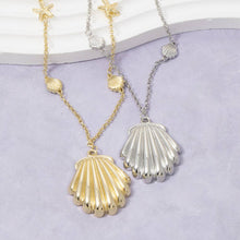 Load image into Gallery viewer, Shell And Starfish Station Chain Necklace

