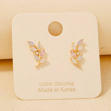 Load image into Gallery viewer, Fern Stud Earrings
