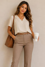 Load image into Gallery viewer, Effortless Grace V-Neck Blouse
