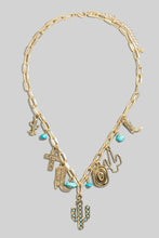 Load image into Gallery viewer, Western Cowboy Charm Necklace
