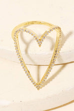 Load image into Gallery viewer, Pave Heart Cutout Ring
