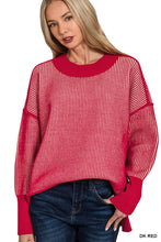 Load image into Gallery viewer, Exposed Seam Two Tone Sweater
