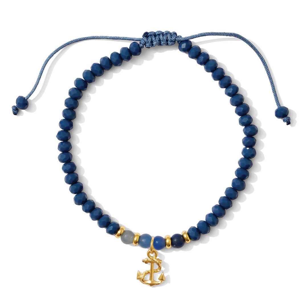 Anchor Crystal Pulley Bracelet