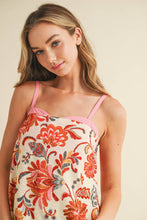 Load image into Gallery viewer, Floral Print Bubble Hem Adjustable Straps Dress
