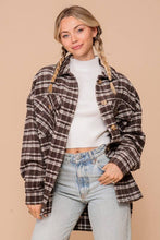 Load image into Gallery viewer, Fall Vibes Plaid Print Shacket
