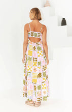 Load image into Gallery viewer, Hollow back printed dress
