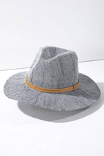 Load image into Gallery viewer, Nubby Panama Hat with Braid Trim
