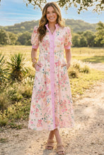 Load image into Gallery viewer, Floral Shirt Midi Dress
