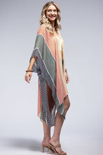 Load image into Gallery viewer, Sunset Stripe Viscose Kimono
