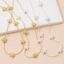 Load image into Gallery viewer, Starfish Sealife Station Charms Chain Necklace
