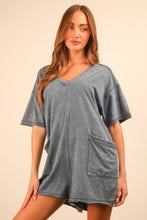 Load image into Gallery viewer, Mineral Washed Oversized Romper

