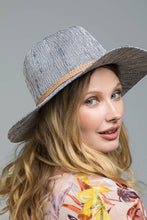 Load image into Gallery viewer, Nubby Panama Hat with Braid Trim
