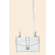 Load image into Gallery viewer, Rhinestone Studded Clear Clutch Bag
