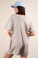Load image into Gallery viewer, Mineral Washed Oversized Romper
