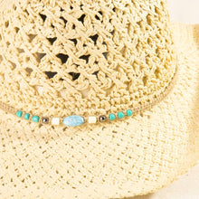 Load image into Gallery viewer, Braided Beads Straw Cowboy Hat
